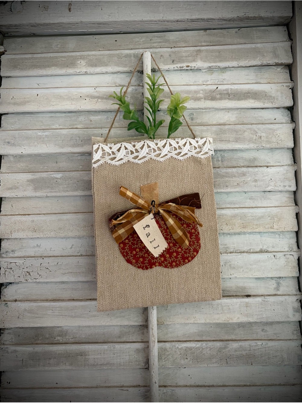 Primitive - PUMPKIN - DITTY BAG - Upcyled - Vintage Textiles